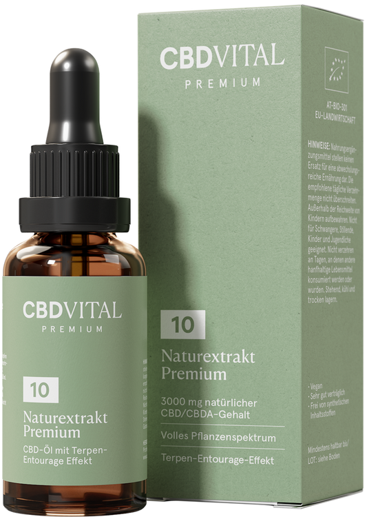 CBD Naturextrakt Premium Öl 10% | 30ml